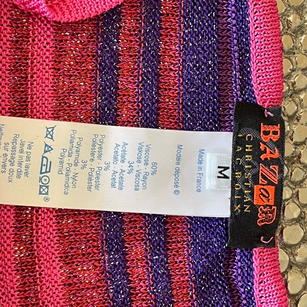 VINTAGE CHRISTIAN LACROIX RARE TOP - Picture 8 of 13